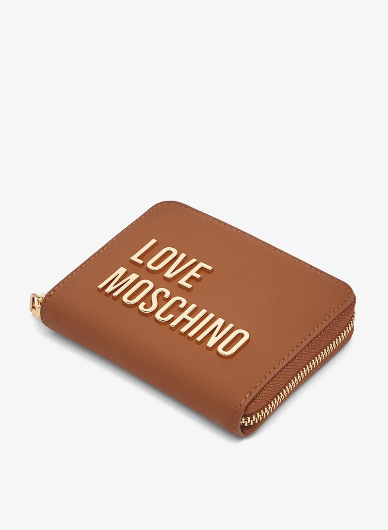 لوف موسكينو محفظة جلدية جريئة بحب